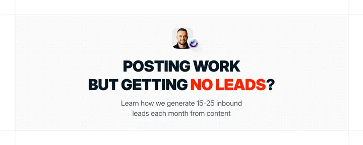文章封面:Posting design work but not getting any leads? Try this.