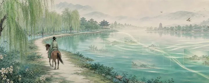 文章封面：我用 Codex+ Gemini，几分钱成本，把《钱塘湖春行》做成了一条会呼吸的中国画视频