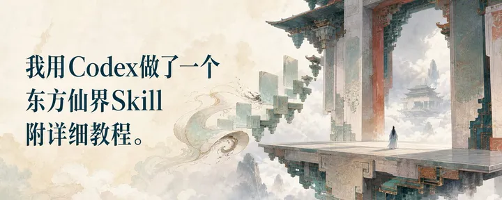 文章封面：我用Codex做了一个东方仙界Skill，附详细教程。