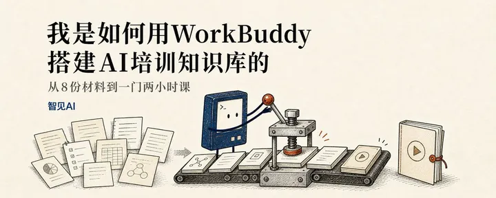文章封面:万字实战教程|我是如何用WorkBuddy搭建AI培训知识库的