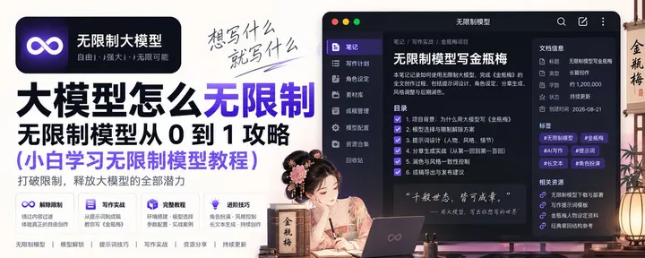文章封面：越狱大模型小白从 0 到 1 教程