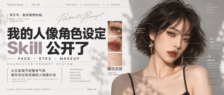 文章封面：想要什么气质，直接说：我的人像角色设定 Skill 公开了