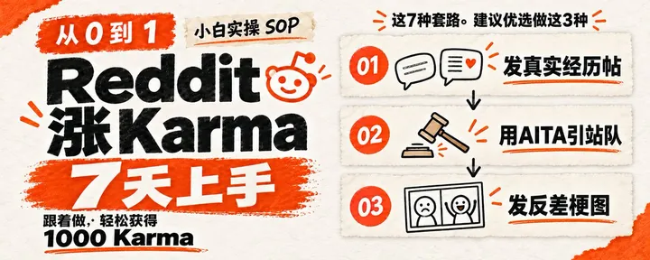 文章封面：掌握这 7 种发帖套路， Reddit 小白也能在 7 天获得 1000 Karma