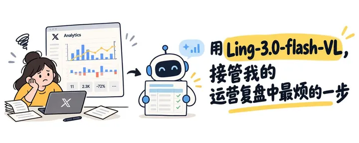 文章封面：用Ling-3.0-flash-VL，接管我的运营复盘中最烦的一步