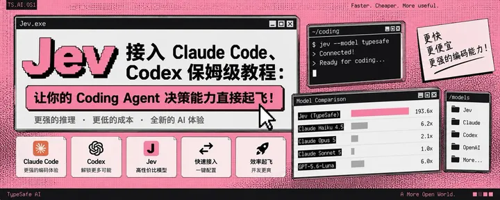 文章封面：Jev 接入 Claude Code、Codex 保姆级教程：让你的 Coding Agent 决策能力直接起飞！