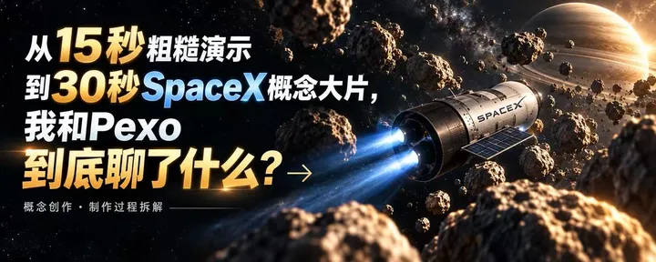 文章封面:从15秒粗糙演示到30秒SpaceX概念大片,我和Pexo到底聊了什么?