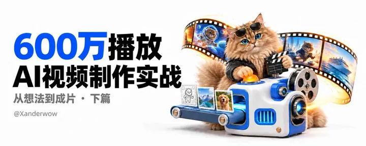 文章封面:600万播放的“AI视频”是怎么做出来的?——从想法到成片,谈谈如何制作有质感的AI视频 (下)