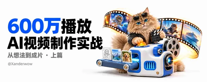 文章封面:600万播放的“AI视频”是怎么做出来的?——从想法到成片,谈谈如何制作有质感的AI视频 (上)