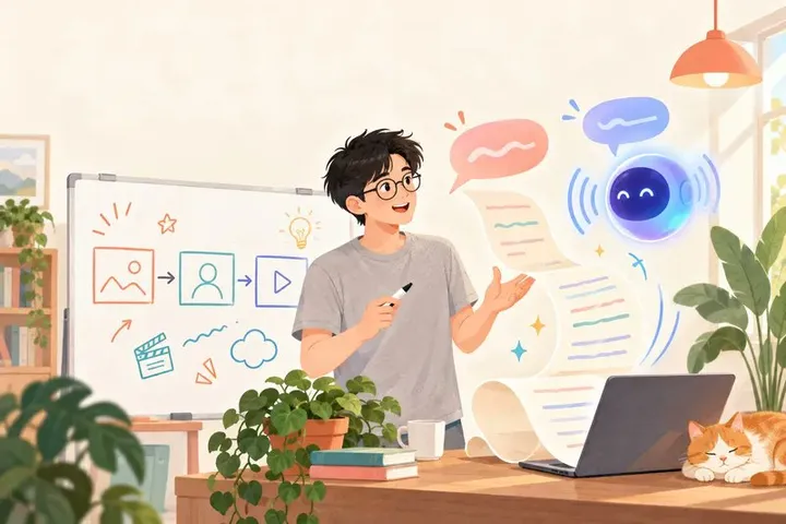 文章封面：【分享】我是如何使用 AI 创作长视频脚本的？