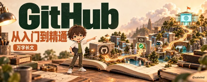 文章封面：万字长文 ｜超详细的 GitHub 教程，从入门到精通