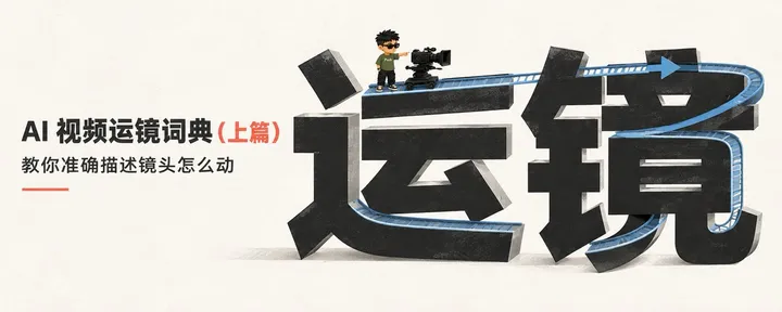 文章封面：AI 视频运镜词典（上篇）：教你准确描述镜头怎么动（含提示词）