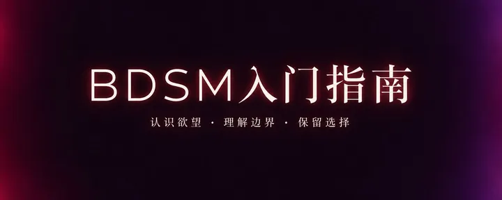 文章封面：BDSM入门指南