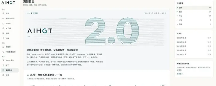 文章封面：开源100万月活级产品AIHOT，愿每个行业也都有自己的「AIHOT」。