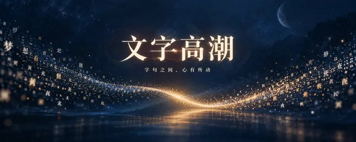 文章封面：文字高潮