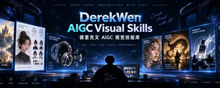 文章封面:我把 AI 视觉创作方法整理成了开源库:上千张图片,30 条案例记录,10 个可复用 Skills