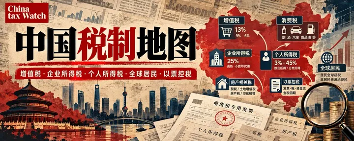 文章封面：中国税制地图