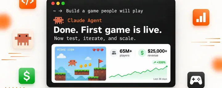 文章封面:how I build games with Claude and earn $$$ passively