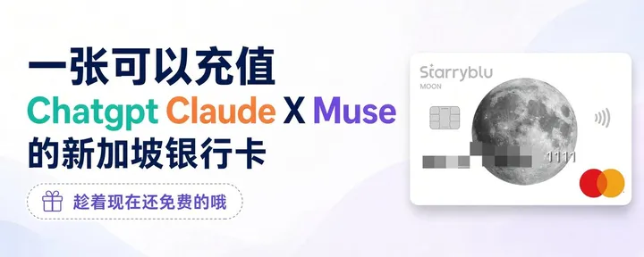 文章封面:新发现!!!一张可以充值各种 AI 的新加坡卡