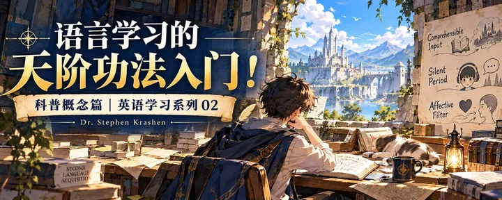 文章封面：语言学习的天阶功法入门！（科普概念篇）｜英语学习系列02