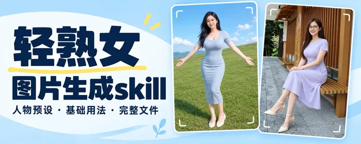 文章封面：【轻熟女】图片生成 Skill