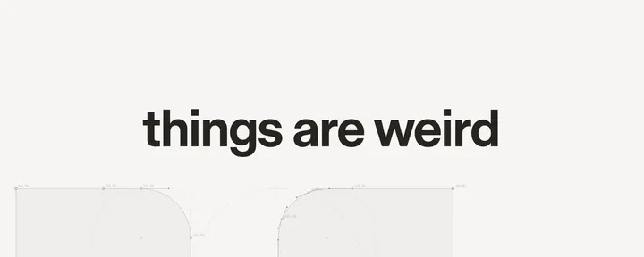 文章封面：things are weird