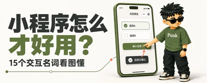 文章封面：小程序怎么才好用？15个交互名词看图懂