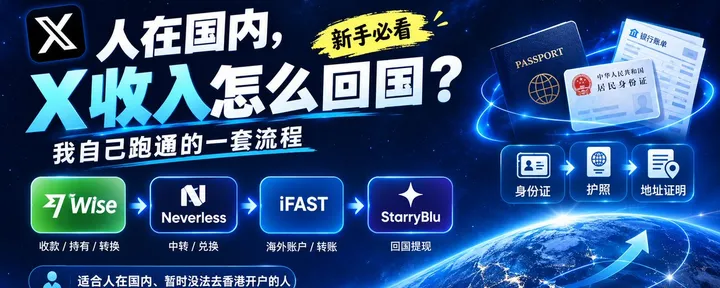 文章封面:X上赚到的钱,怎么安全回国?