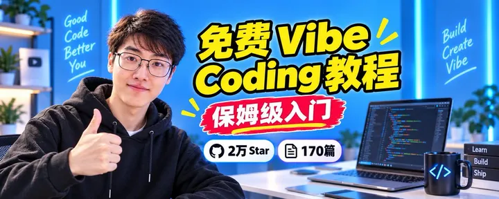文章封面：2 万 Star，我的 AI 编程教程被豆包推荐了！
