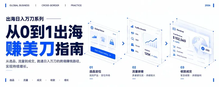 文章封面：出海系列｜从 0 到 1 出海赚美金指南
