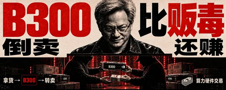 文章封面：倒腾一台B300，为何能赚1000万？