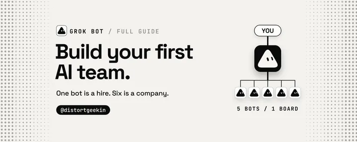 文章封面:Grok Bot: How to Build Your First AI Team (Full Guide)