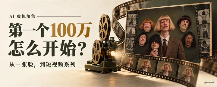 文章封面：用AI赚到第一个100万：海外AI虚拟角色短视频流程