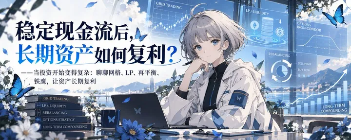 文章封面：稳定现金流后，长期资产如何复利？——当投资开始变得复杂：聊聊网格、LP、再平衡、铁鹰，让资产长期复利