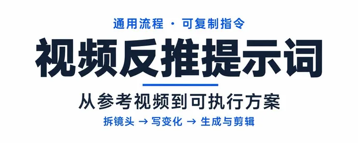 文章封面:视频反推提示词的通用流程