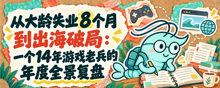 文章封面：从大龄失业8个月到出海破局：一个14年游戏老兵的年度全景复盘