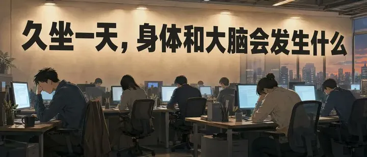 文章封面：久坐一天，身体和大脑会发生什么