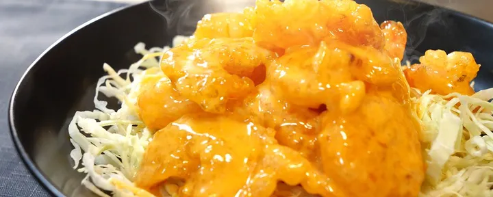 文章封面:【卵1個を使い切る】揚げ焼き1cmでお店みたいな「エビマヨ」が家で作れてしまった