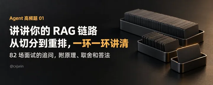 文章封面：Agent 高频题 01. 讲讲你的 RAG 链路