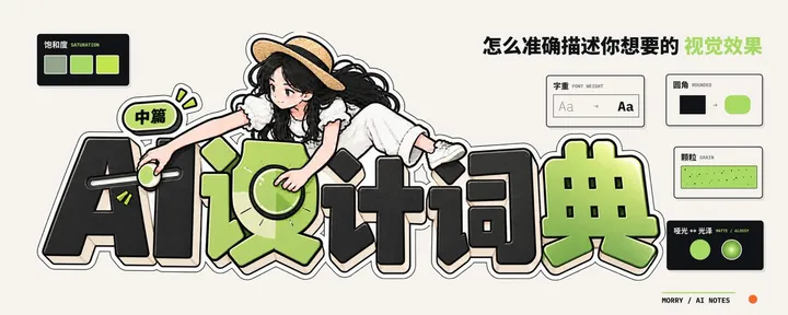 文章封面：AI 设计词典 （中篇）｜怎么准确描述视觉效果 