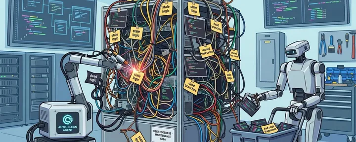 文章封面：Using AI to Delete Code: Agentic Tech Debt Cleanup at Uber