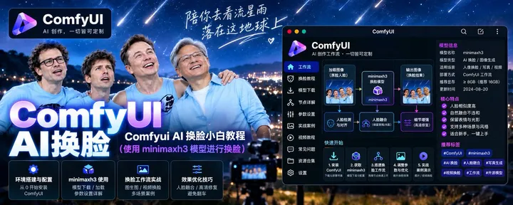 文章封面：AI名人换脸从 0 到 1 小白教程