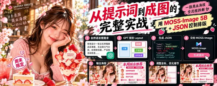 文章封面：AI 生图还能用 JSON 控制排版？我拿 5B 开源模型做了次商业海报实验
