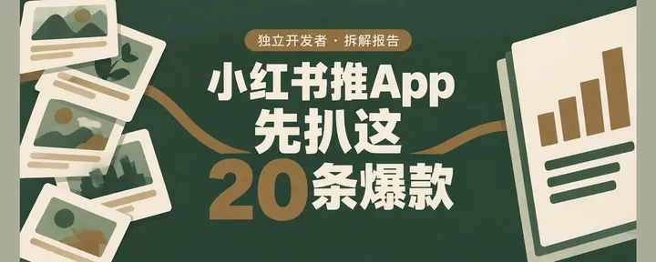 文章封面：在小红书推自己的 App？这份报告教会你！