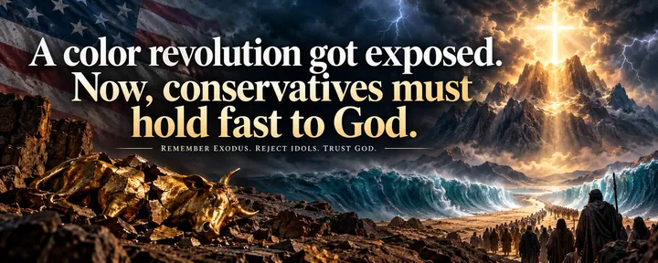 文章封面：A color revolution got exposed. Now, conservatives must hold fast to God.  