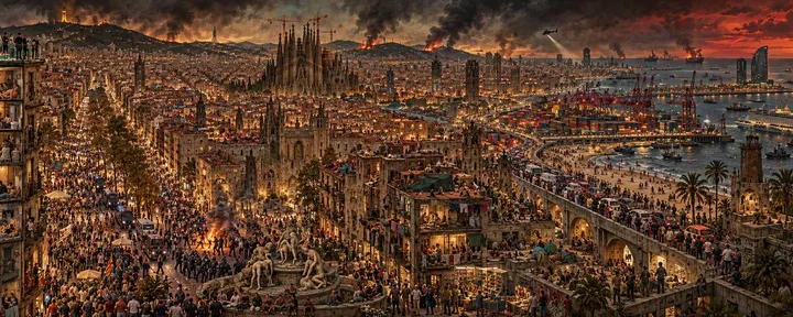 文章封面:Las grandes ciudades van a caer, la tesis.