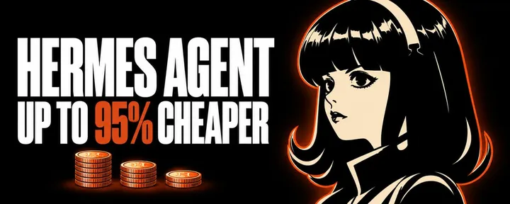 文章封面：The 7 Changes That Make Hermes Agent Up To 95% Cheaper To Run