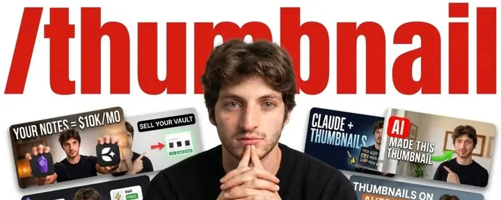 文章封面：Give me 10 minutes. Here's how Claude can replace your Thumbnail Designer.