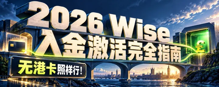 文章封面:X收益收款第一关:Wise 入金激活保姆级教程,不办卡,不入港,2 天跑通
