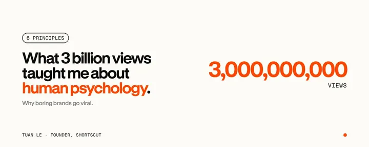 文章封面:What Getting 3 Billion Views Taught Me About Human Psychology