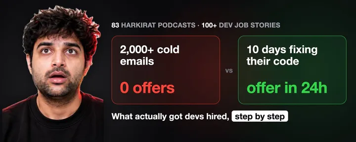 文章封面:I scraped every Harkirat podcast to build a playbook on getting a job